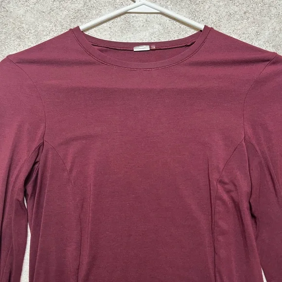 Women's Oneractive Mellow-soft Long Sleeve Top - Burgundy - Picture 3 of 4